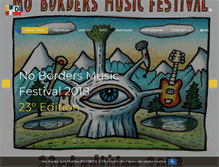 Tablet Screenshot of nobordersmusicfestival.com